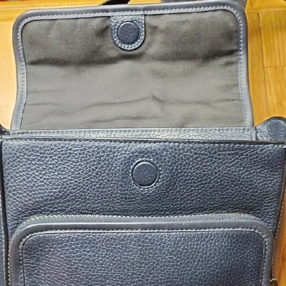 Coach Sullivan Flap Crossbody Bag Blue Leather - Picture 9 of 15